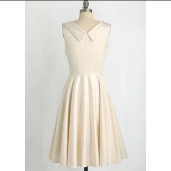 Modcloth "isle be there" dress in ivory - Picture 3 of 3